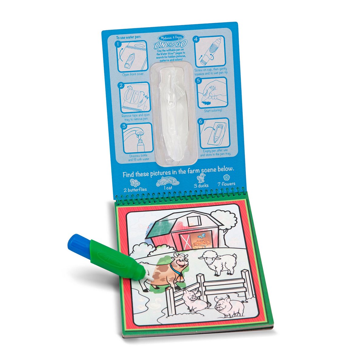 Cuaderno Para Colorear Con Agua Melissa & Doug - Animales